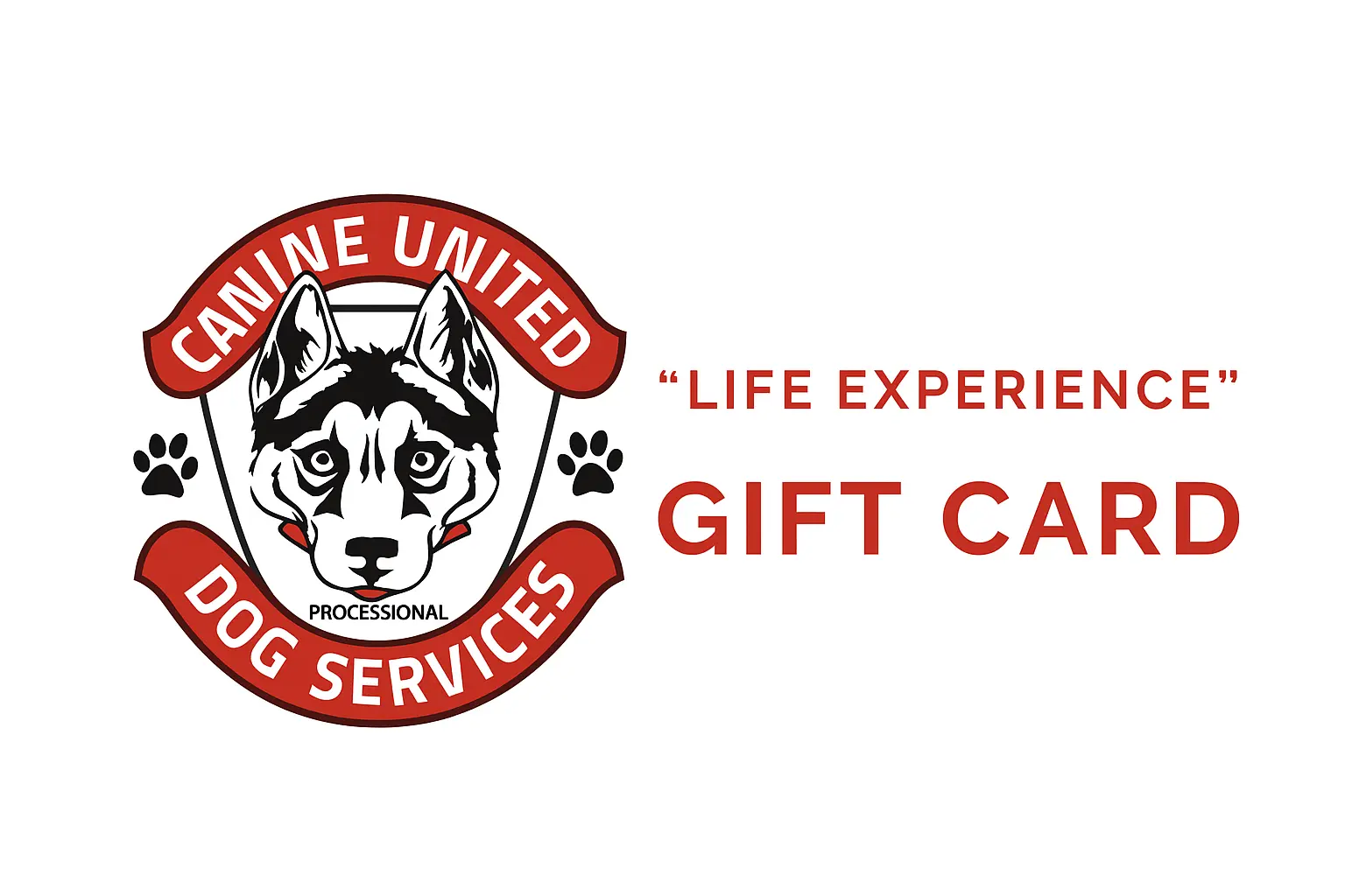 Canine United Gift Card Design
