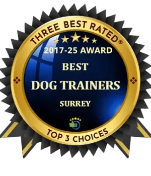 Award-Winning Mobile Dog Training Certificate Badge For Surrey B.c